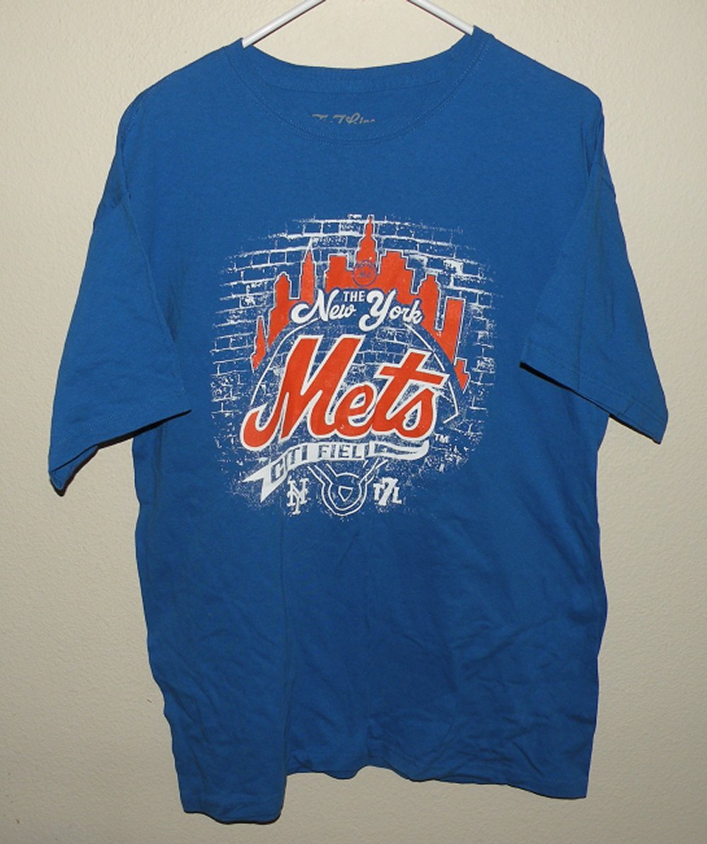 T7L The 7 Line Men’s Large SS T-Shirt MLB New York Mets Citi Field Blue